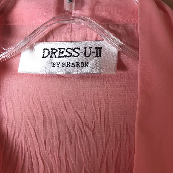 Dress-U-II Lovely Woman's Mellon Color Ruffle Blouse Pheasant Sleeves Size 2X - Picture 7 of 8